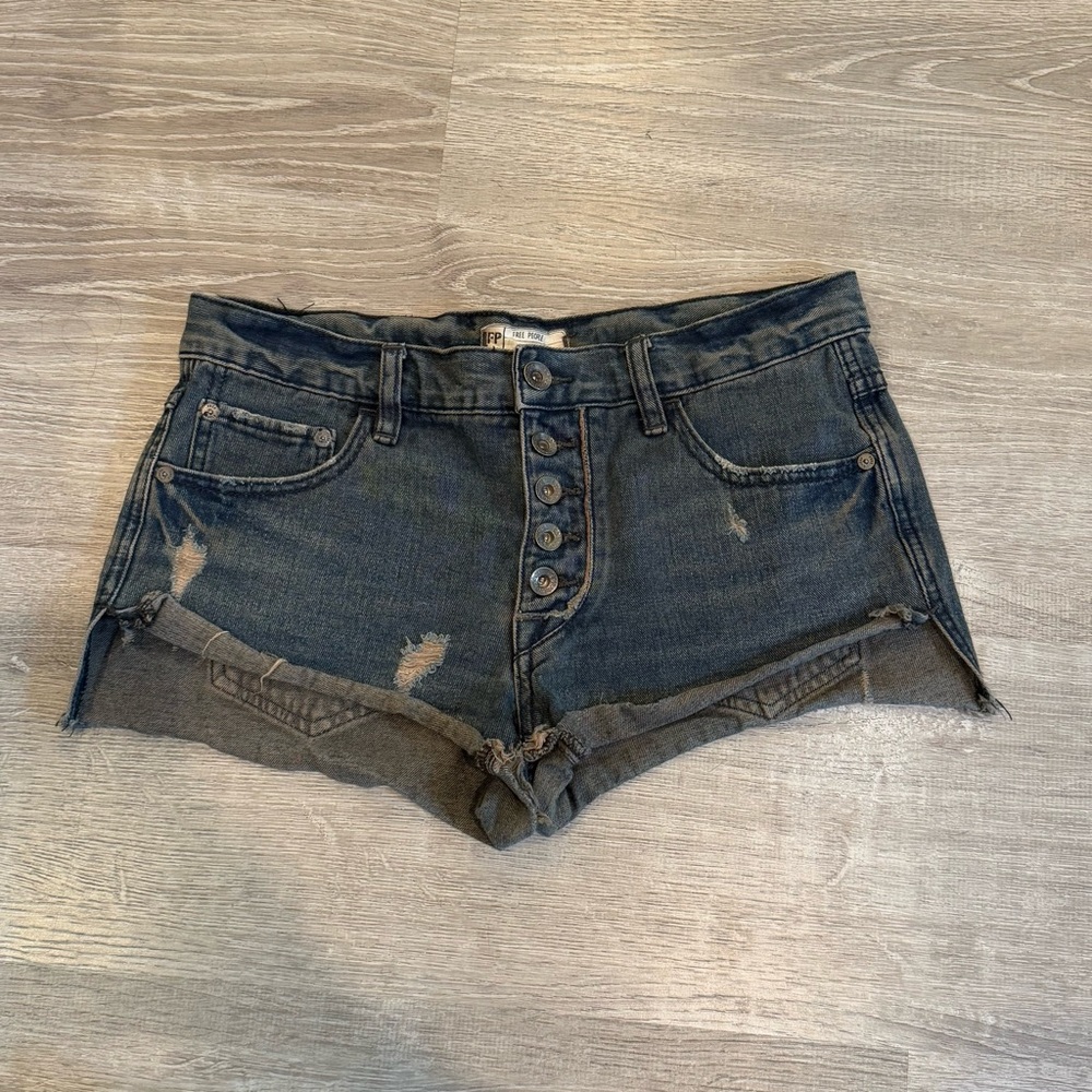 Free People Denim Jean Shorts Size 25